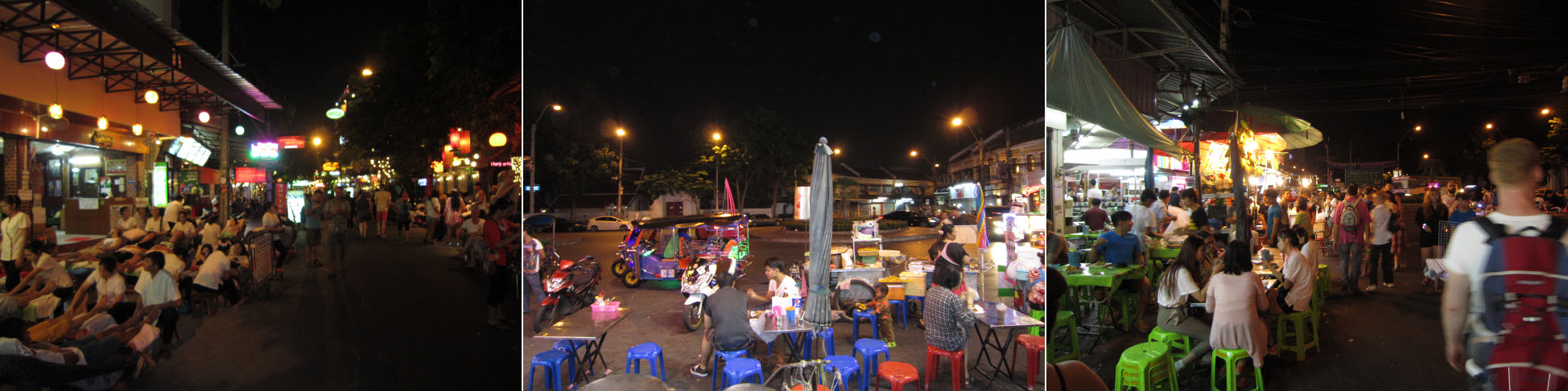 Impressionen der Khao San Road in Thailand